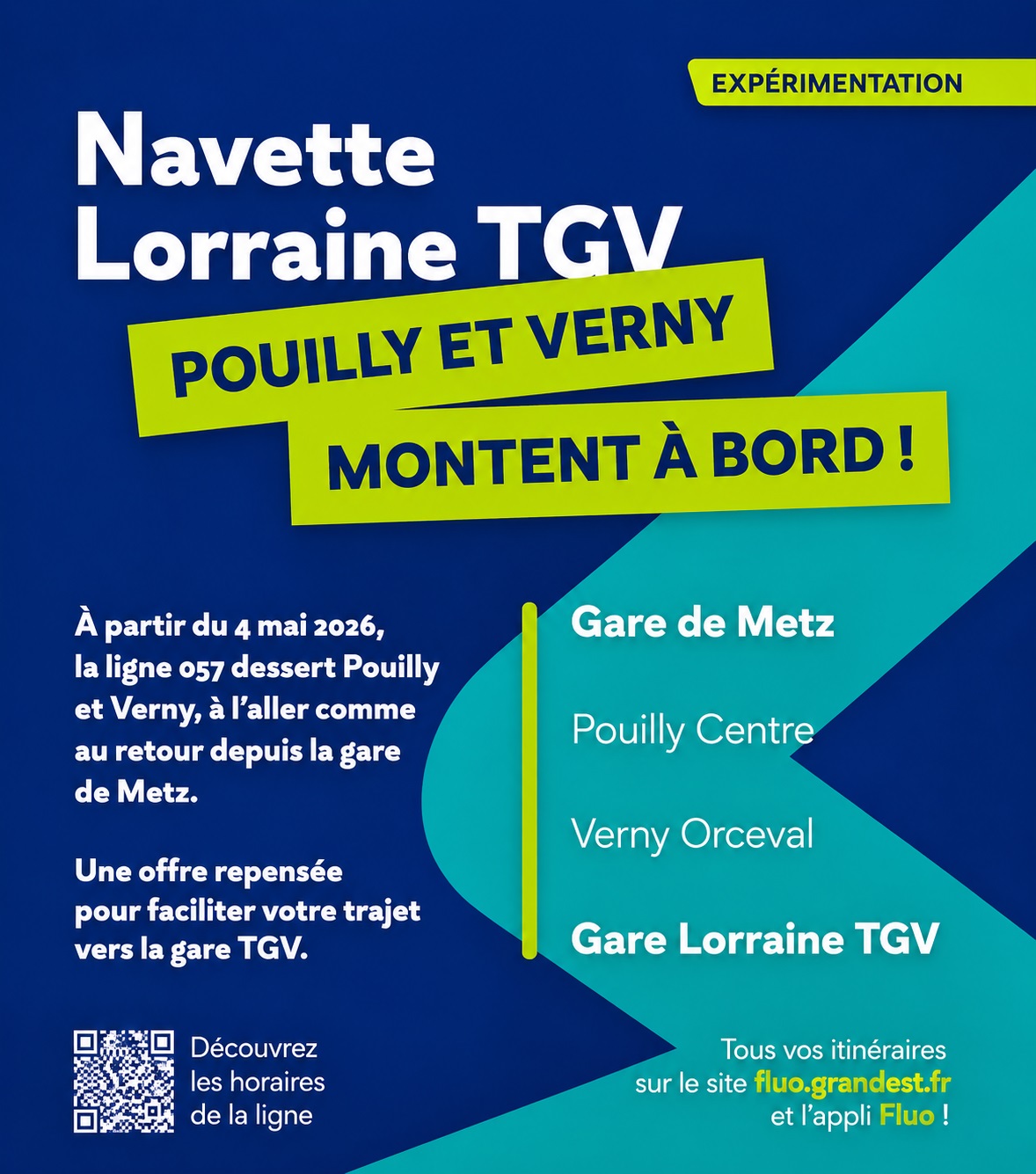 Fiche d'information de la navette TGV